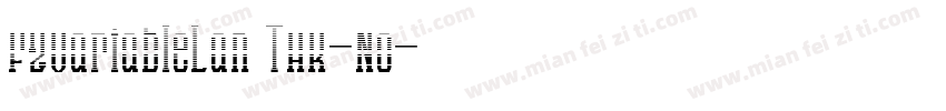 FZVariableLan THK-No字体转换